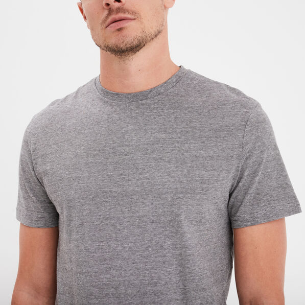 T-shirt col rond manches courtes Creeks gris foncé homme