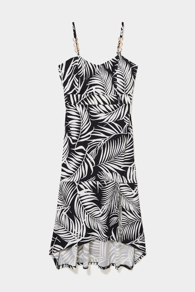 Robe ajust&eacute;e fluide longue &agrave; bretelles noir femme