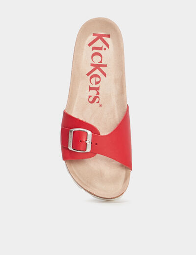 Mules Kickers Kickeyra rouge femme