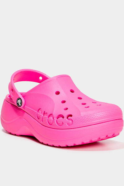 Sabots plateformes Crocs rose femme