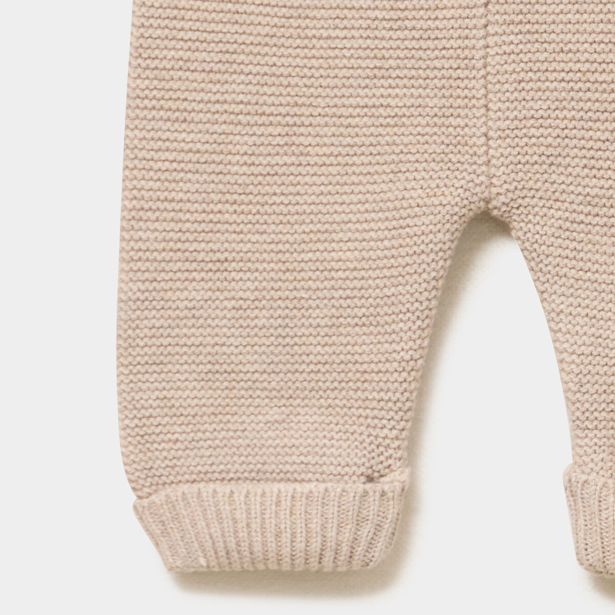 Pantalon tricot coton taupe b&eacute;b&eacute;