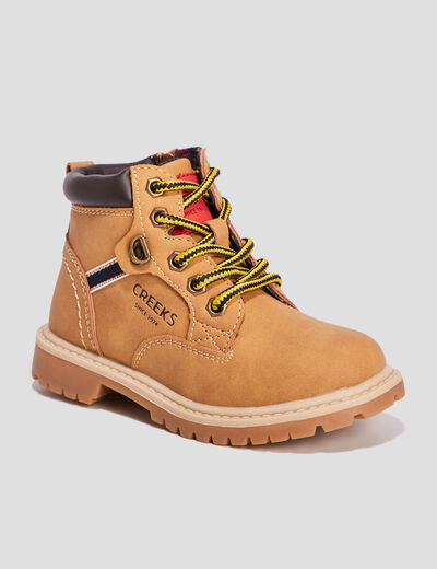 Bottines Creeks camel garçon
