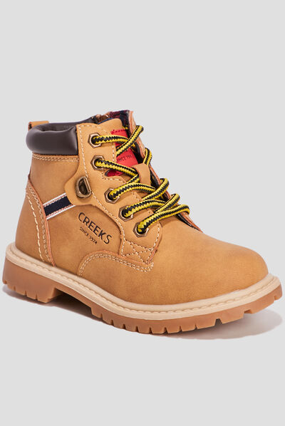 Bottines Creeks camel garçon