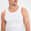 Débardeur coton bretelles larges blanc homme