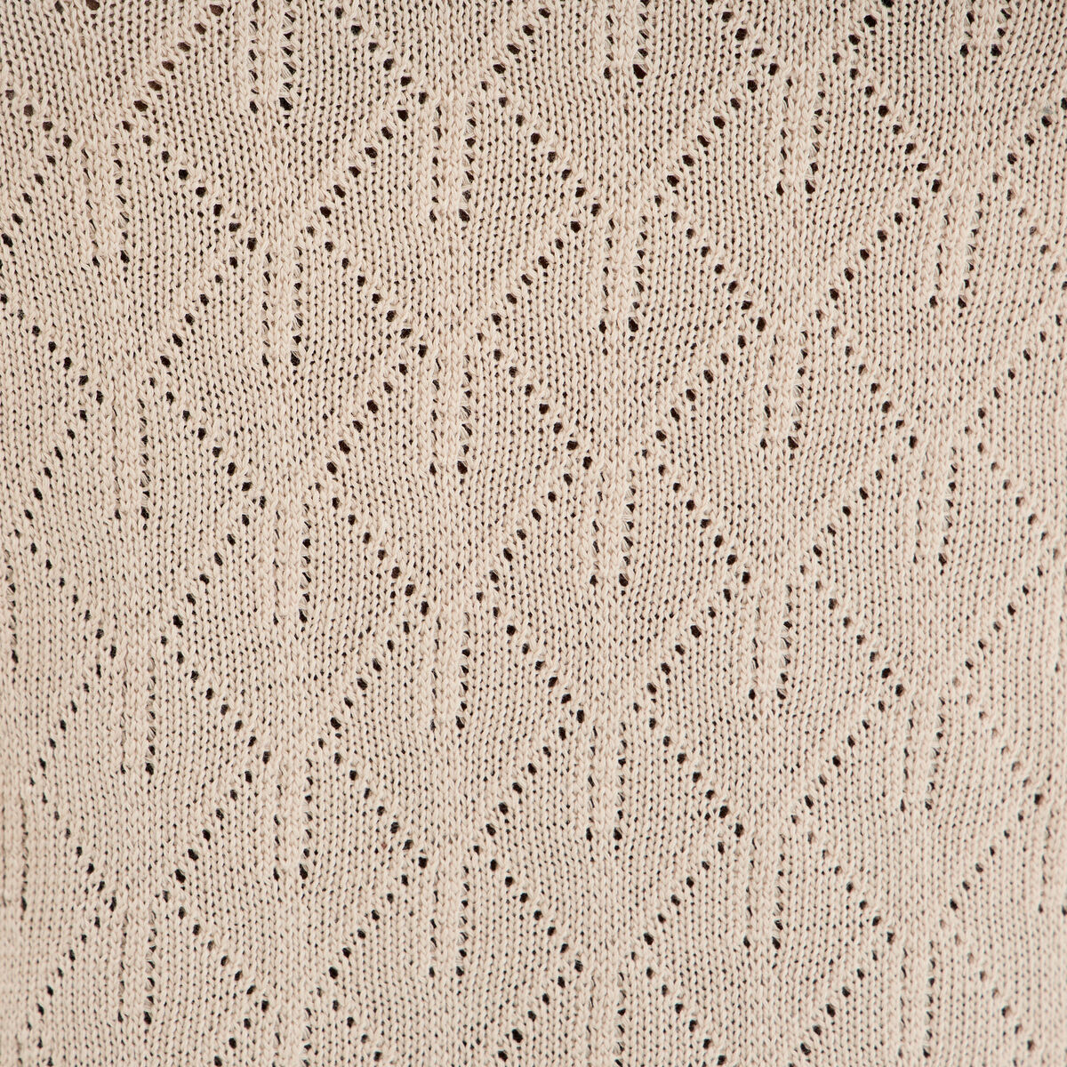 D&eacute;bardeur d&eacute;tails ajour&eacute;s beige femme