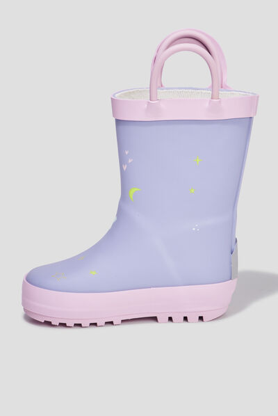 Bottes de pluie multicolore bébé fille