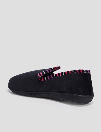 Chaussons Isotoner noir femme