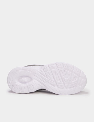 Baskets running &agrave; lacets Puma Milenio gris argent fille