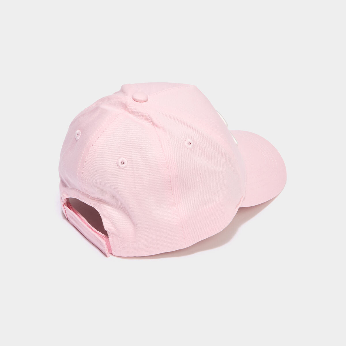 Casquette brod&eacute;e ajustable coton rose fille