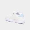 Tennis basses &agrave; scratchs Stitch blanc fille
