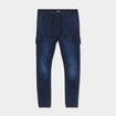 Pantalon skinny stretch 2 poches côtés denim blue black homme