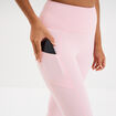 Legging de sport taille haute rose clair femme