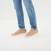 Tennis &agrave; lacets beige homme