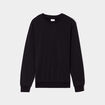 Sweat molleton col rond noir homme