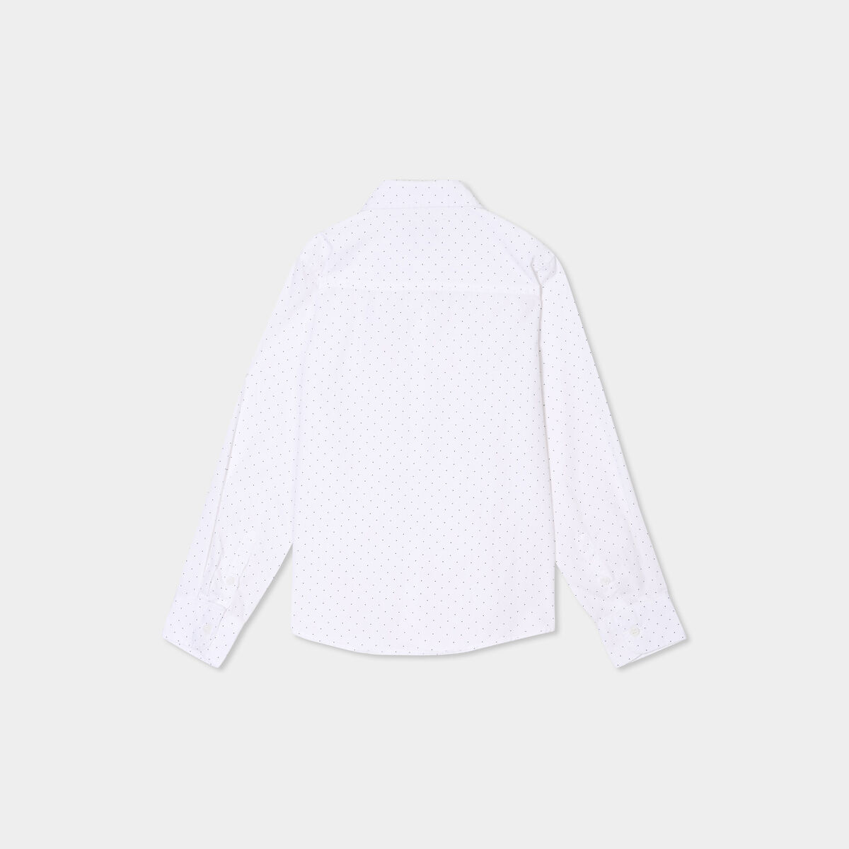 Chemise col français coton majoritaire blanc garçon