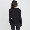 Pull de Noël manches longues Minnie noir femme