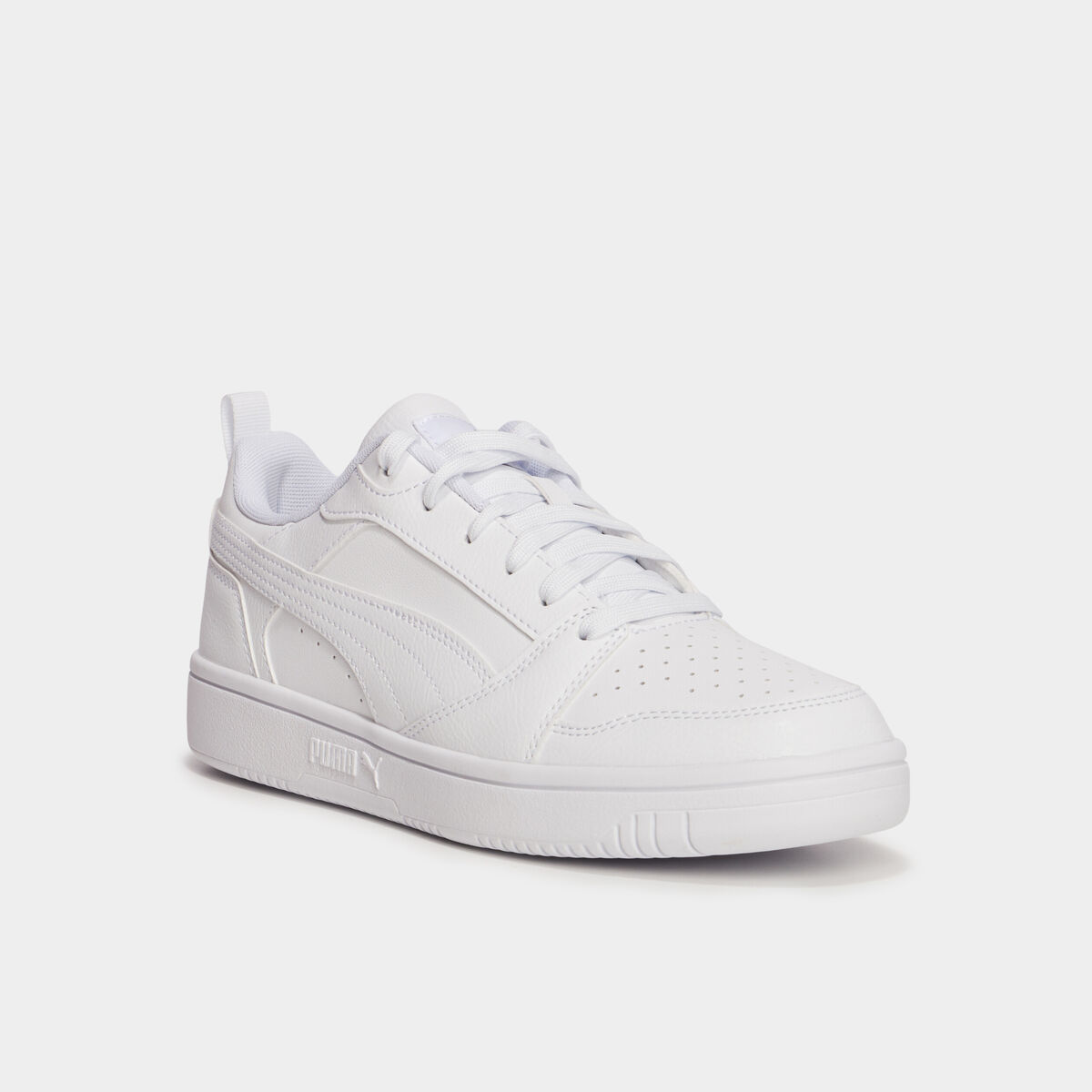 Tennis &agrave; lacets Puma Rebound V6 blanc fille