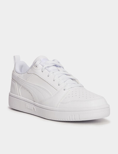 Tennis &agrave; lacets Puma Rebound V6 blanc fille