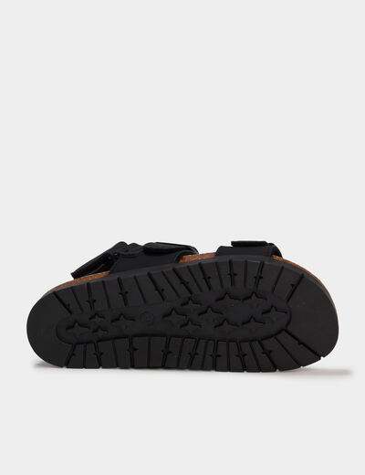 Sandales avec boucles noir gar&ccedil;on