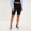 Short cycliste &agrave; dentelle noir femme