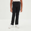 Pantalon tregging flare en molleton noir fille