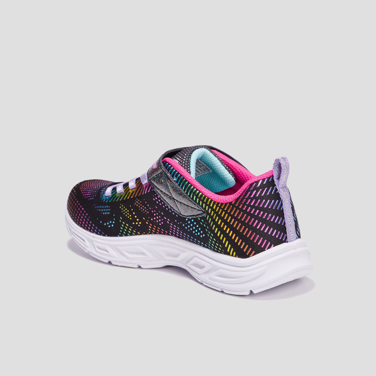 Baskets running lumineuses Skechers noir fille