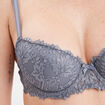 Soutien-gorge emboîtant paddé dentelle bleu gris femme