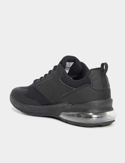 Baskets running à lacets Kappa noir garçon