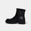 Boots chelsea zipp&eacute;es avec volants noir fille