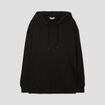 Sweat à capuche hoodie noir femme grande taille