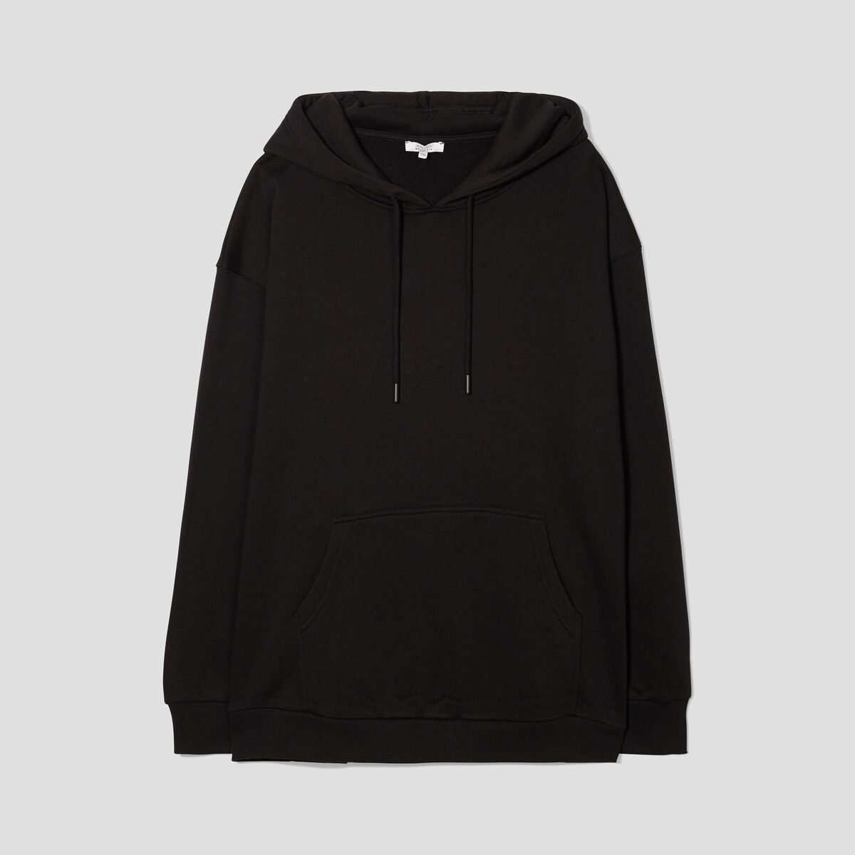 Sweat à capuche hoodie noir femme grande taille