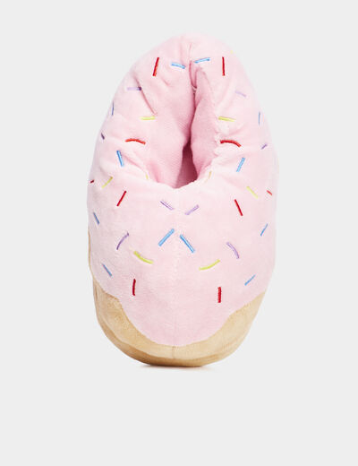 Chaussons aspect velours multicolore fille