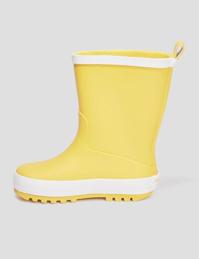 Bottes de pluie Trappeur jaune garçon