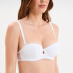 Soutien-gorge bandeau dentelle blanc femme