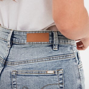 jeans regular 5 poches coton creeks denim double stone femme Jeans regular 5 poches coton Creeks denim double stone femme