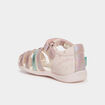 Sandales en cuir Kickers Bigkro rose bébé fille