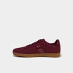 Baskets &agrave; lacets effet su&eacute;dine bordeaux femme