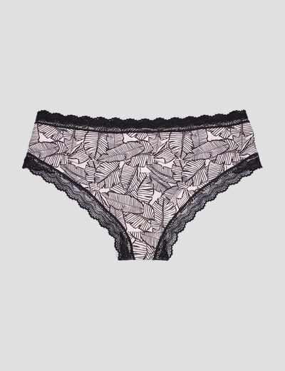 Lot 2 shortys microfibre rose poudrée femme