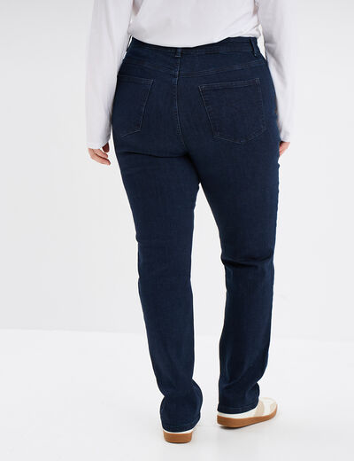 Jeans straight taille haute Modavista denim brut femme grande taille