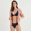 Soutien-gorge foulard padde bleu marine femme