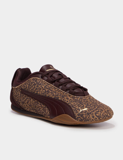 Baskets running lacets Puma Catch Soleil marron femme