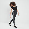Legging taille extra haute noir femme