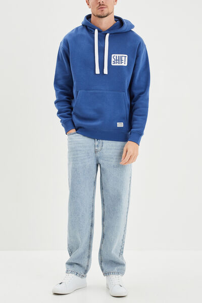 Sweat à capuche hoodie Creeks bleu roi homme