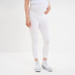 Legging 7/8ème grossesse blanc femme maternité