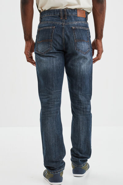 Jeans straight 5 poches Creeks denim dirty homme