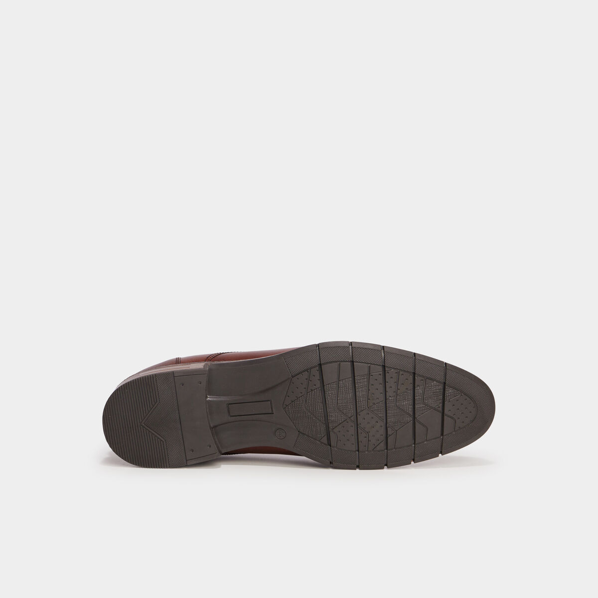 Derbies en cuir avec lacets marron foncé homme