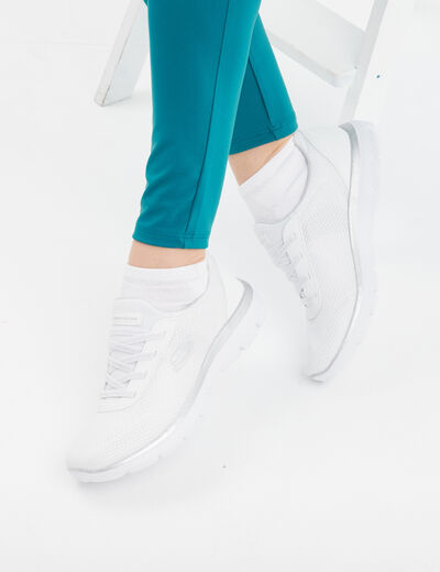 Baskets running Skechers Pure Genius blanc femme