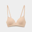 Soutien-gorge triangle bretelles fines beige femme