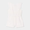 Combishort coton broderie anglaise blanc bébé fille
