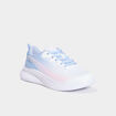 Baskets running à lacets blanc fille